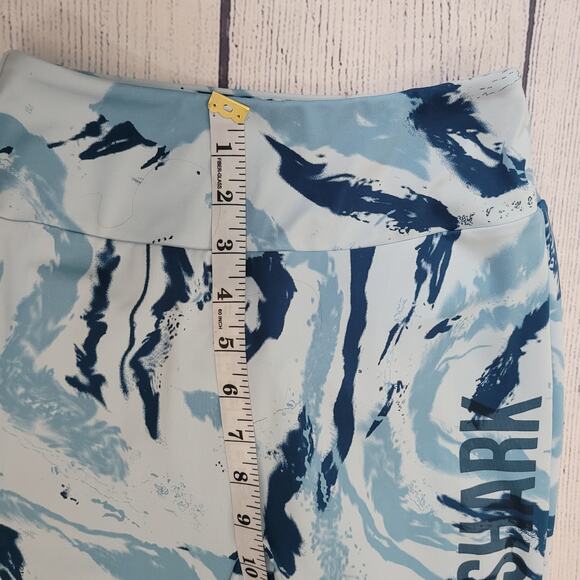 Gymshark Women’s Estimated Size S Printed Performance Leggings Blue - Picture 5 of 6
